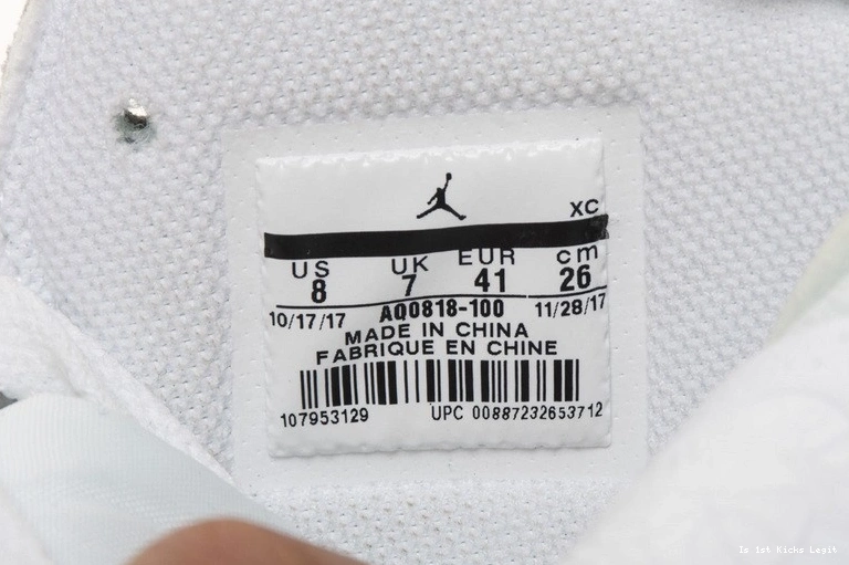  Jordan Air 1 retro NIKE OWT White AQ0818-100 high 1129